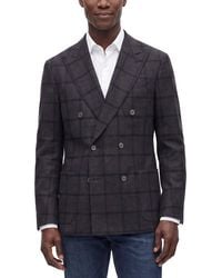 Corneliani - Cc Collection Academy Soft Windowpane Wool & Mohair-Blend Blazer - Lyst