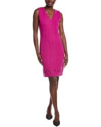 St. John - Knit Midi Dress - Lyst