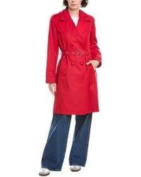 Via Spiga - Pleated Trench Coat - Lyst