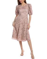 Eliza J - Lace Midi Dress - Lyst