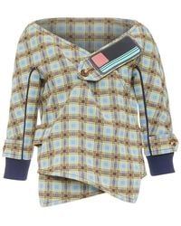 Prada - 2017 Check Patch Jacket, Size It (Authentic Pre-Loved) - Lyst
