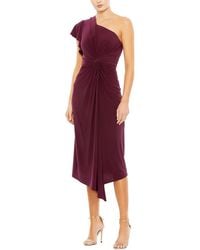 Mac Duggal - One Shoulder Midi Dress - Lyst