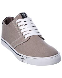 Grey for Men Original Penguin Canvas Armstrong Sneaker in Grey Save 3% Mens Trainers Original Penguin Trainers 
