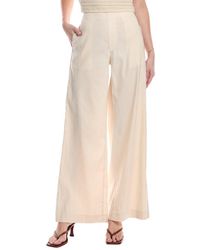 Rag & Bone - Morgan Ivory Linen-Blend Pant Jean - Lyst