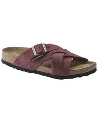 Birkenstock - Lugano Soft Footbed Suede Sandal - Lyst