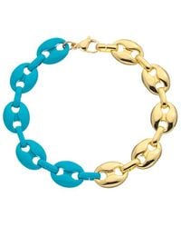 Juvell - 18k Plated Enamel Puffed Mariner Bracelet - Lyst