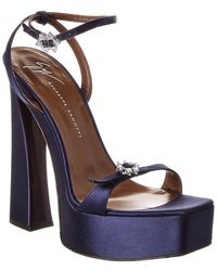 Giuseppe Zanotti - Destino 100 Satin Platform Sandal - Lyst
