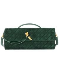 Tiffany & Fred Paris - Woven Suede & Leather Shoulder Bag - Lyst