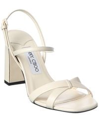 Jimmy Choo - Elsy 85 Leather Sandal - Lyst