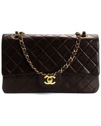 Chanel - Quilted Leather Medium Double Flap Shoulder Bag (Authentic Pre- Owned) - Lyst
