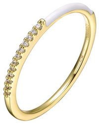 Rachel Glauber - 14K Plated Cz Stackable Ring - Lyst