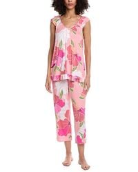 Ellen Tracy - 2Pc Cropped Pajama Set - Lyst