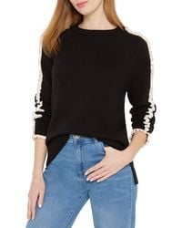 NIC+ZOE - Petite Ruffled Down Sweater - Lyst
