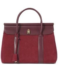 Tiffany & Fred Paris - Suede & Leather Top Handle Satchel - Lyst