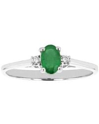 LEVARON FINE JEWELRY - Levaron 14K 0.45 Ct. Tw. Diamond & Emerald Ring - Lyst