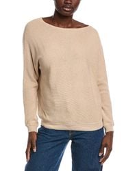 Minnie Rose - Off-The-Shoulder Shaker Cashmere-Blend Sweater - Lyst
