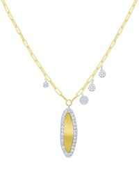 Meira T - 14k 0.35 Ct. Tw. Diamond Charm Necklace - Lyst