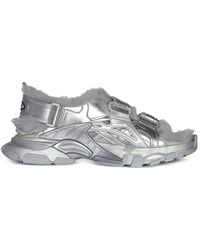 Balenciaga - Track Leather Sandal - Lyst