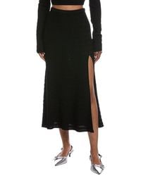 LAPOINTE - Crepe Matte Midi Skirt - Lyst