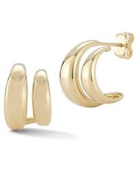Ember Fine Jewelry - 14K Double Hoop Earrings - Lyst