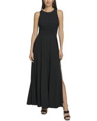 DKNY - Sleeveless Mesh Maxi Dress - Lyst