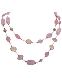 Margo Morrison - Rose Quartz Combo & Chalcedony & Pearl Necklace - Lyst