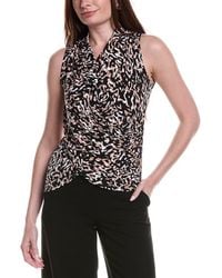 Vince Camuto - Front Cross Over Wrap Tank Top - Lyst