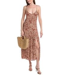 Saltwater Luxe - Linen-Blend Midi Dress - Lyst