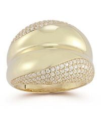 Chloe and Madison - 14k Over Silver Cz Bold Ring - Lyst