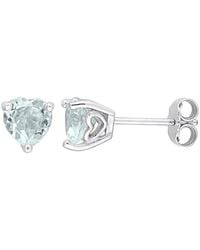 Rina Limor - Silver 1.30 Ct. Tw. Aquamarine Studs - Lyst