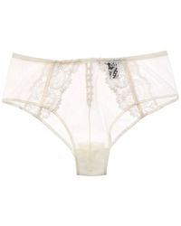 Kiki de Montparnasse - Juliette High-Waist Silk-Trim Panty - Lyst