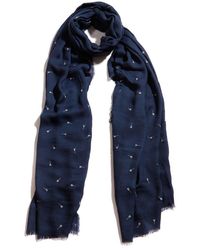 Blue Pacific - Vintage Icon Guitars Cashmere-Blend Scarf - Lyst