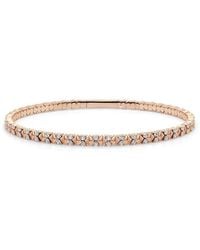 Sabrina Designs - 14K Rose 1.00 Ct. Tw. Diamond Stackable Flexible Bangle Bracelet - Lyst