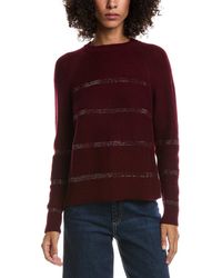 Forte - Crystal Wool & Cashmere-Blend Raglan Sweater - Lyst