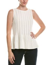 Anne Klein - Bateau Peplum Tank - Lyst