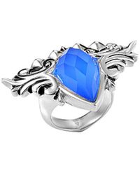 Stephen Webster Silver 10.42 Ct. Tw. Gemstone Doublet Ring - Blue
