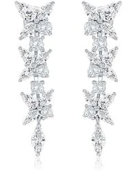 Suzy Levian CZ Jewelry - Suzy Levian Gala Collection Cz Dangle Earrings - Lyst