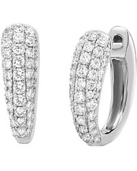Sabrina Designs - 14K 0.59 Ct. Tw. Diamond Huggie Earrings - Lyst