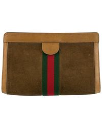 Gucci - Suede Clutch (Authentic Pre-Loved) - Lyst