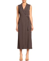 Santorelli Sleeveless Dress - Brown