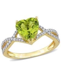 Rina Limor - 14k 1.87 Ct. Tw. Diamond & Peridot Ring - Lyst