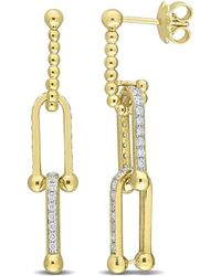 Rina Limor - 14k 0.65 Ct. Tw. Diamond Link Drop Earrings - Lyst