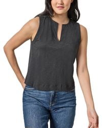 Lilla P - Pleat Back Split Neck Tank - Lyst