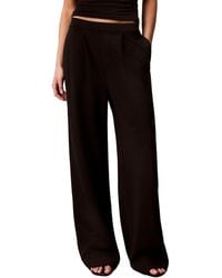 Calvin Klein - Ponte Wide Leg Pant - Lyst