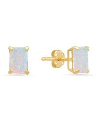 MaxColor - 14k 0.90 Ct. Tw. Lab-grown Opal Studs - Lyst
