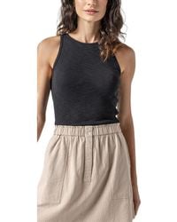 Lilla P - Striped High Neck Tank Top - Lyst