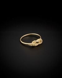 Italian Gold - 14k Twisted Love Knot Ring - Lyst