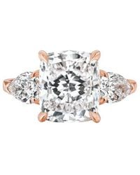Lab Grown Diamonds - 14K Rose 3.40 Ct. Tw. Lab-Grown Diamond Ring - Lyst