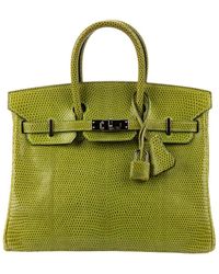 Hermès - Limited Edition Vert Anis Niloticus Lizard Birkin 25 Phw - Lyst