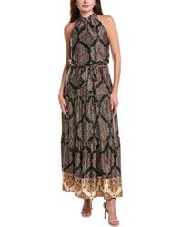 Julia Jordan - Tiered Satin Maxi Dress - Lyst